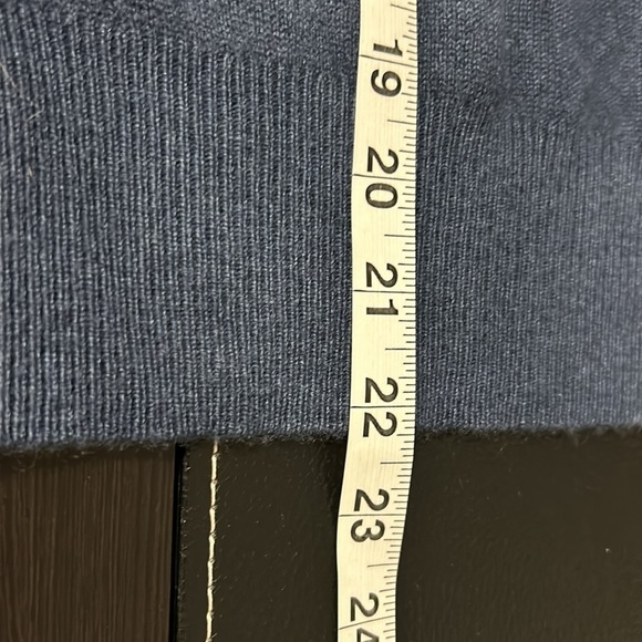 WHITE and WARREN Cashmere Blue White Tie Dye Crew Neck Long Sleeve Sweater Sz S - Picture 9 of 9